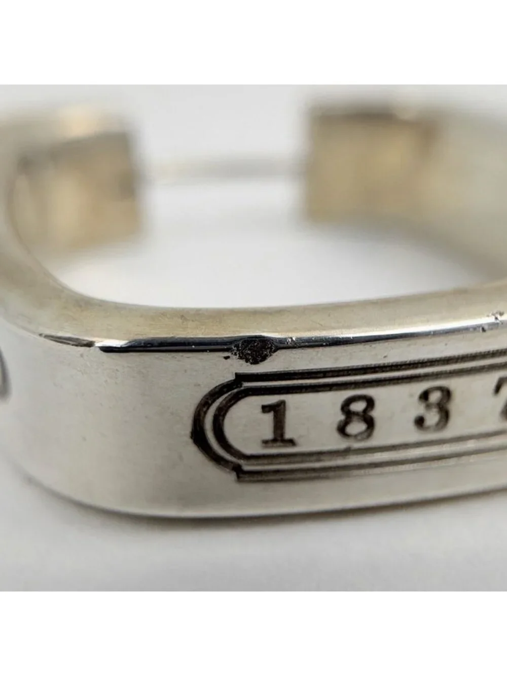 Tiffany & Co Earrings Square Hoop 925 Sterling Silver